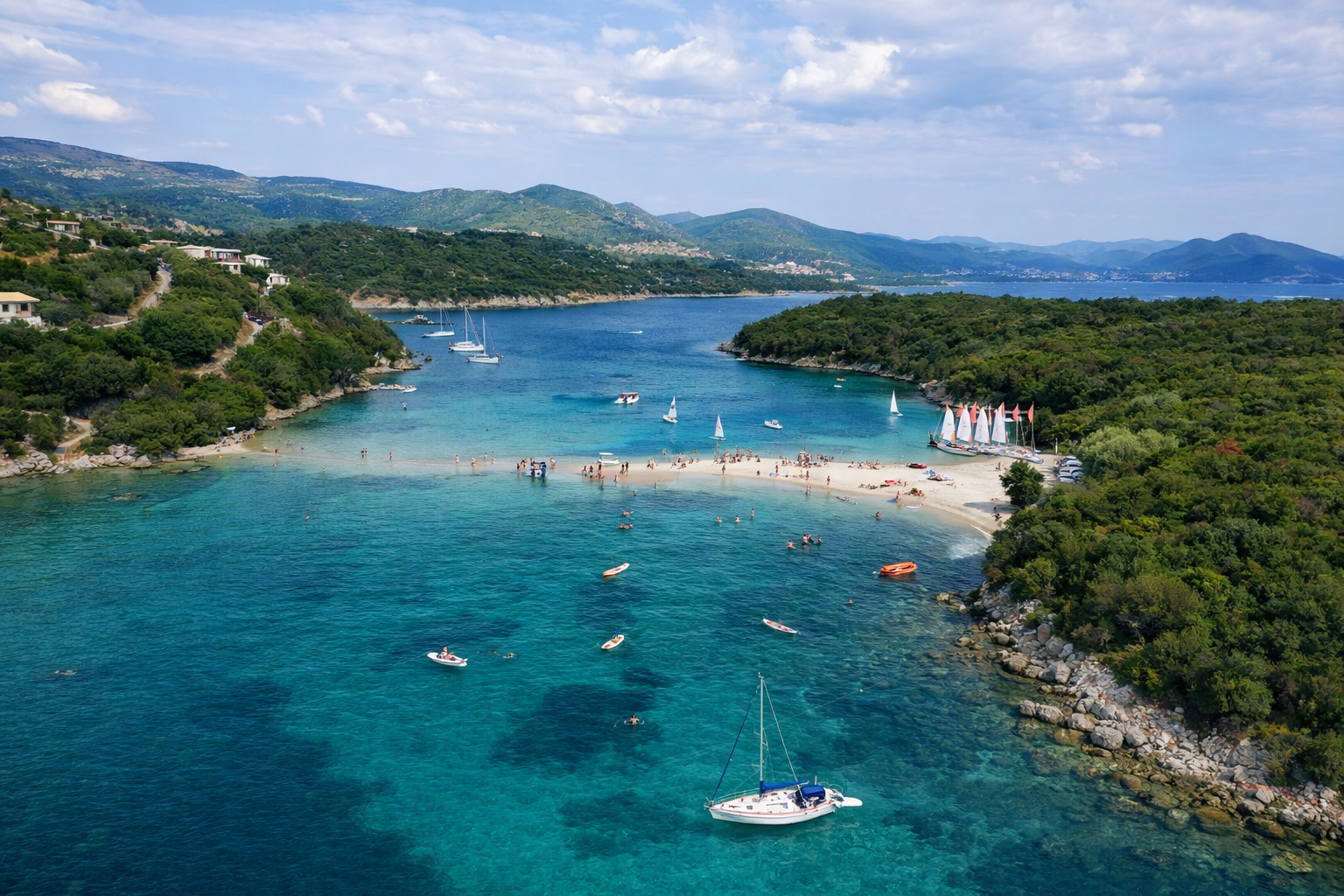 boats allegria,exclusive yacht vacationsBella Vraka,Sivota , turquoise beach, crystal clear water, turquoise water, inflatable boat,rib boat,boat trip,sea excursion, sandy beach,attractions,allegria,canvas by mitsis messonghi, messonghi,moraitika