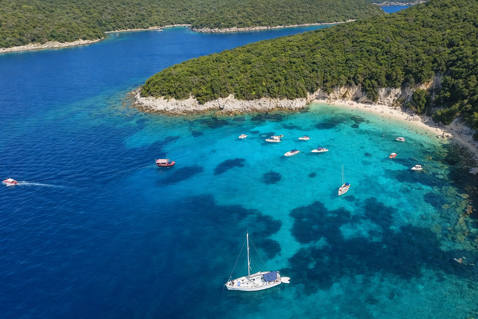 boats allegria,exclusive yacht vacations,Blue Lagoon ,Pisina Beach, Sivota , turquoise beach, crystal clear water, turquoise water, inflatable boat,rib boat,boat trip,sea excursion,attractions,allegria,canvas by mitsis messonghi, messonghi,moraitika