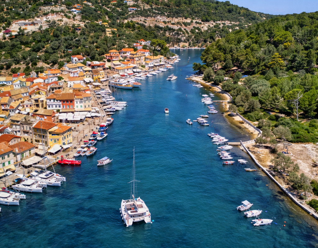 boats allegria,exclusive yacht vacations,Gaios,Paxos, Ionian sea,turquoise waters, crystal clear water,inflatable boat,rib boat,boat trip, sea excursion,sea,Greek village,island vibes,sailing boats,harbor,attractions,allegria,canvas by mitsis messonghi, messonghi,moraitika