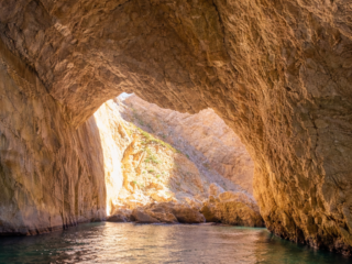Blue Caves,Paxos, Ionian sea,sea caves,coastal cliffs, turquoise waters, crystal clear sea,inflatable boat, rib boat,boat trip,hidden spot, rocky cliffs,attractions,allegria,canvas by mitsis messonghi, messonghi,moraitika