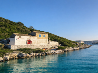 Perasma, Paxos, Ionian Sea, turquoise waters, crystal clear sea, rocky shore,inflatable boat, rib boat,boat trip, , hidden spot,peaceful scenery, coastal landscape,attractions,allegria,canvas by mitsis messonghi, messonghi,moraitika